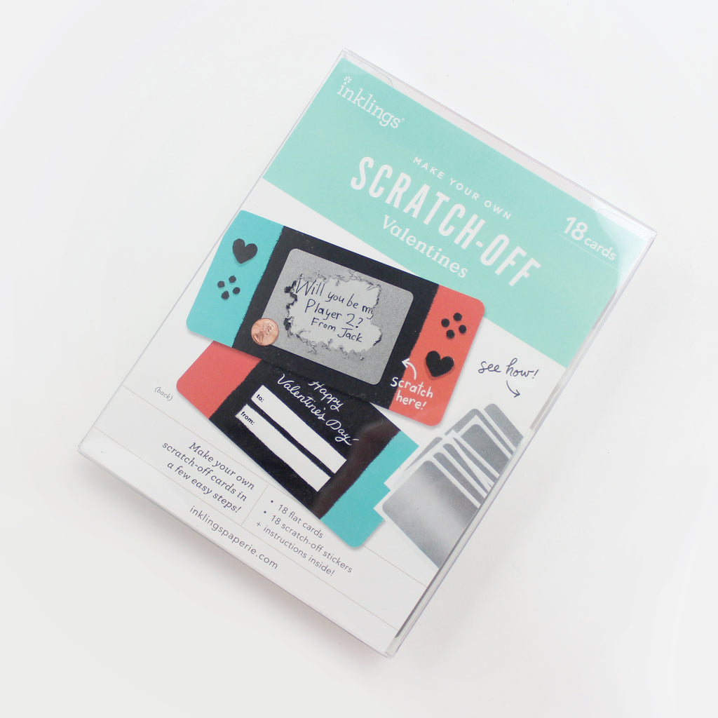 Scratch-off Valentine Cards - Game On
