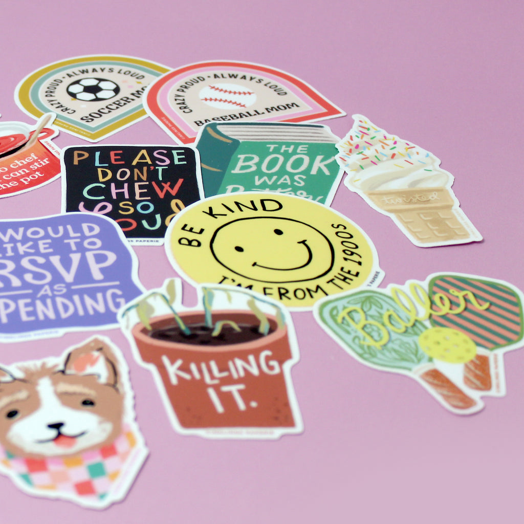 Vinyl Sticker - Baseball Mom Team Pack