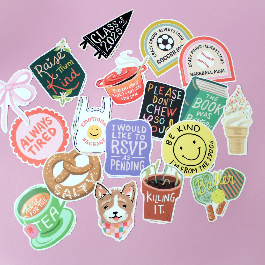 Vinyl Sticker - Baseball Mom Team Pack