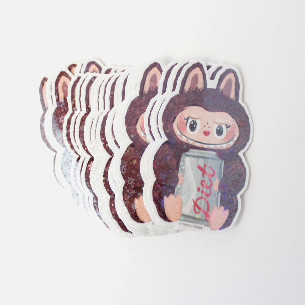 Holographic Vinyl Sticker - Creepy Monster