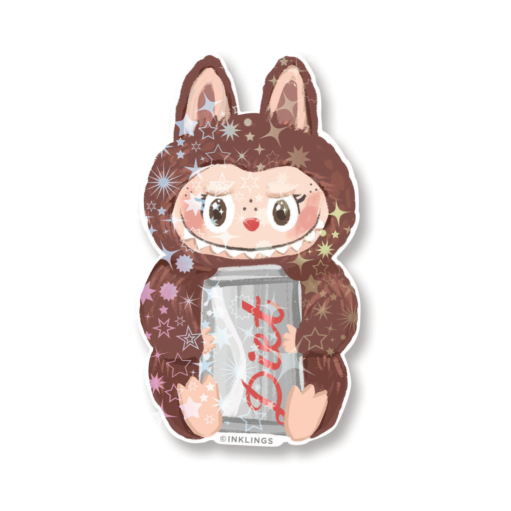 Holographic Vinyl Sticker - Creepy Monster
