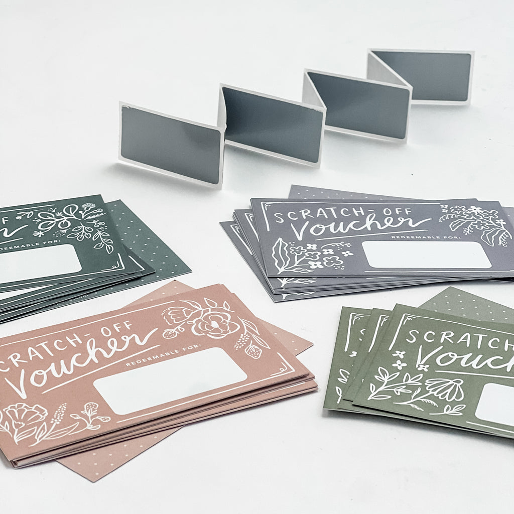 Scratch-off Vouchers - Floral