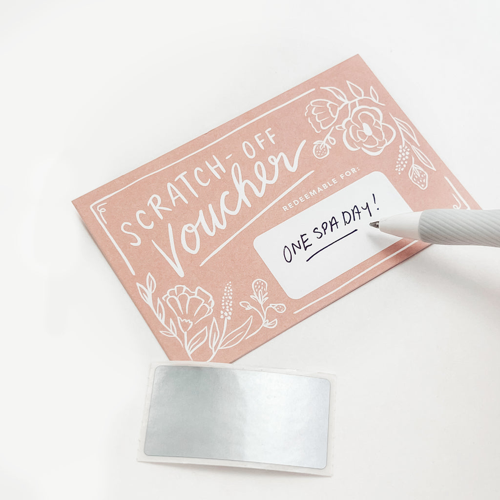 Scratch-off Vouchers - Floral