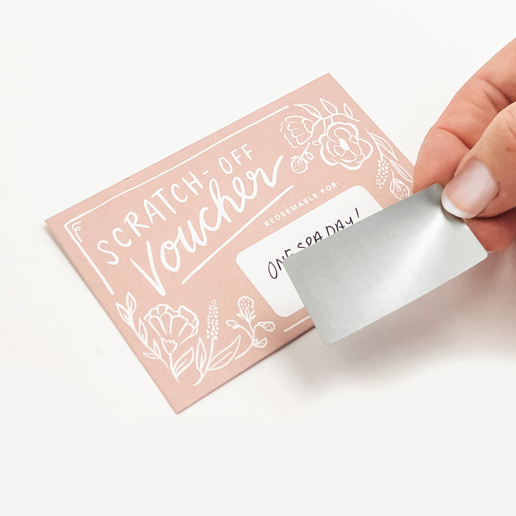 Scratch-off Vouchers - Floral