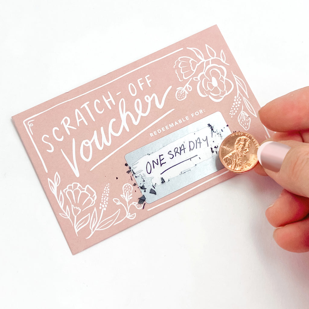 Scratch-off Vouchers - Floral