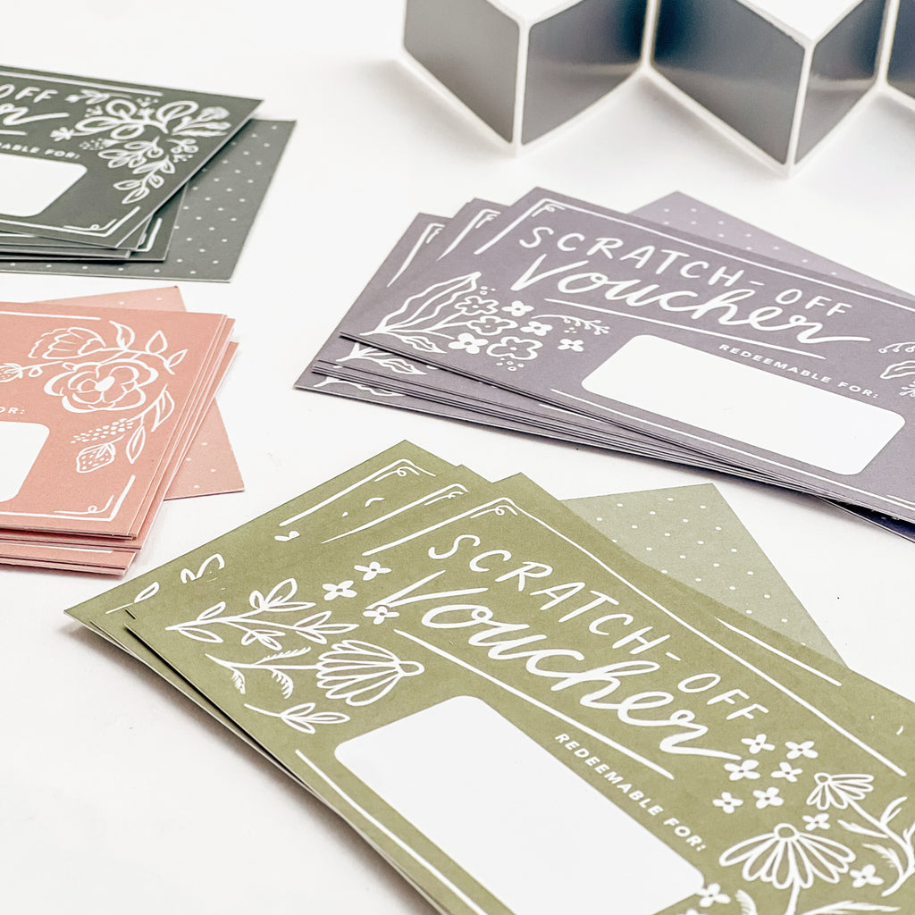 Scratch-off Vouchers - Floral