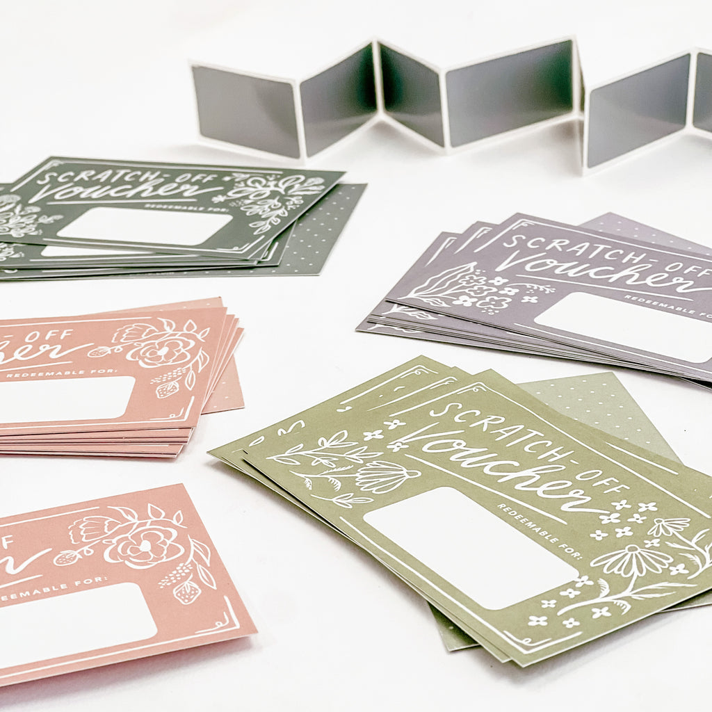 Scratch-off Vouchers - Floral
