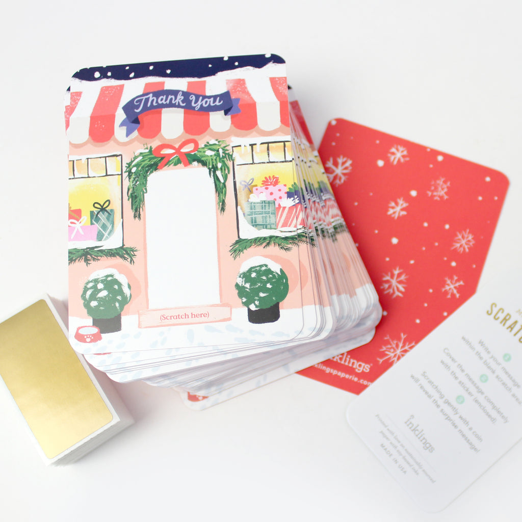 100 Customer Scratch Cards - Winter Shop Small