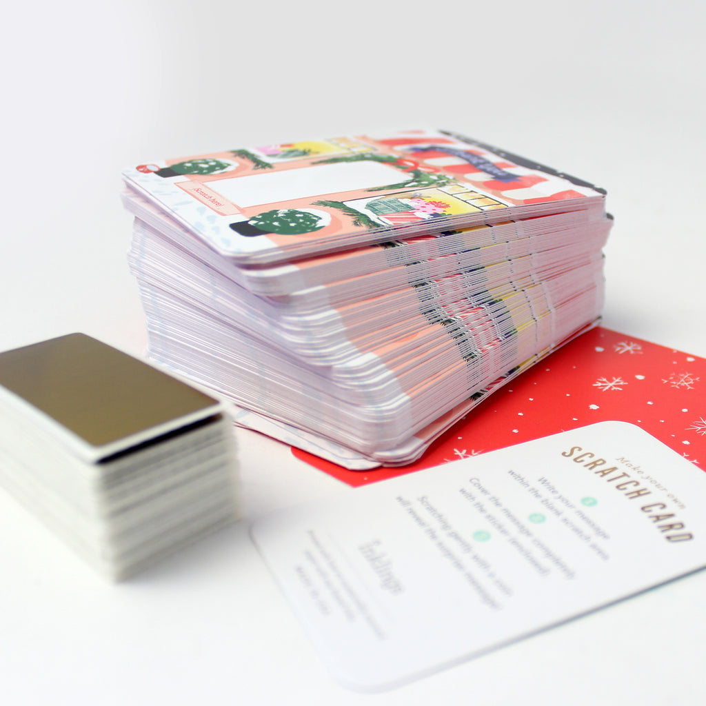 100 Customer Scratch Cards - Winter Shop Small