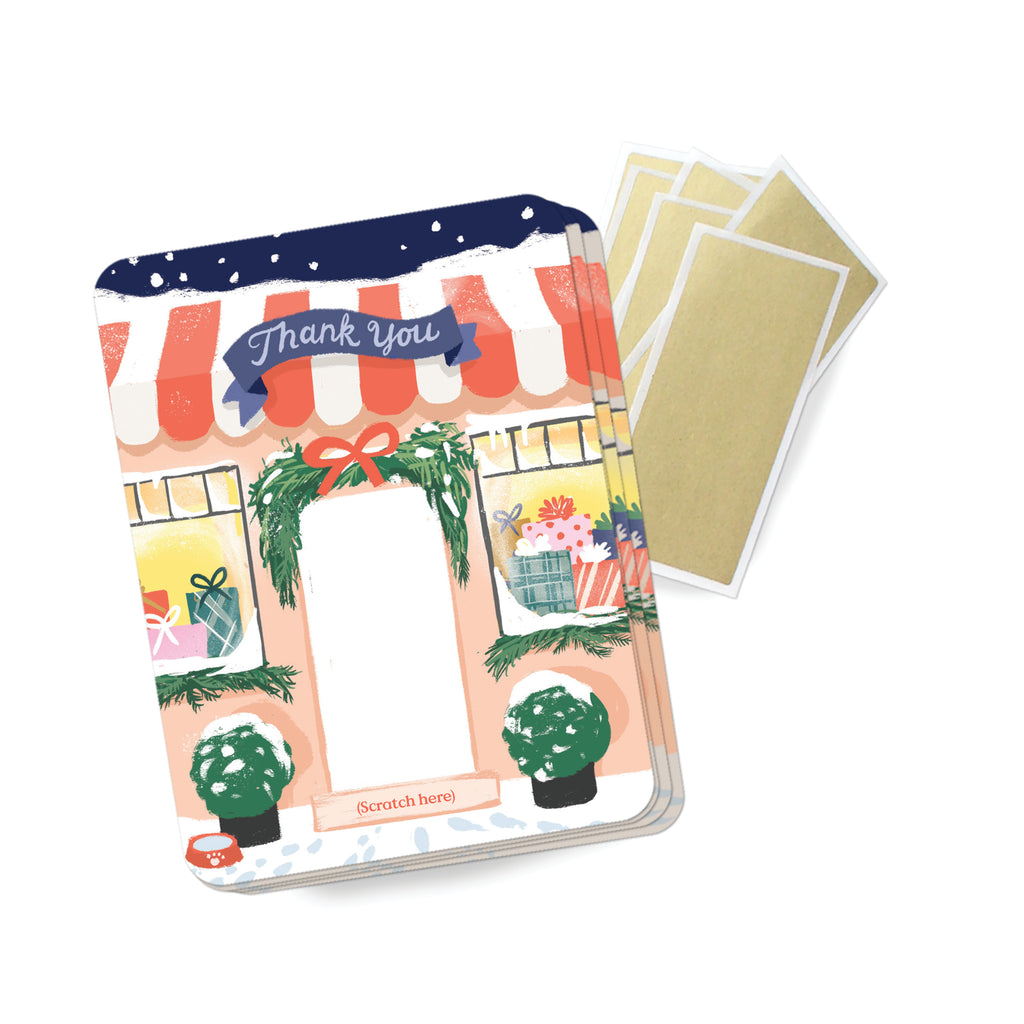 100 Customer Scratch Cards - Winter Shop Small