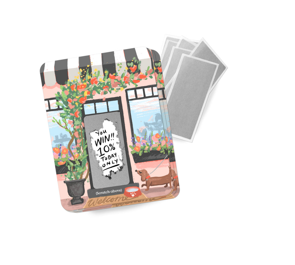 100 Customer Scratch Cards - Spring Shop