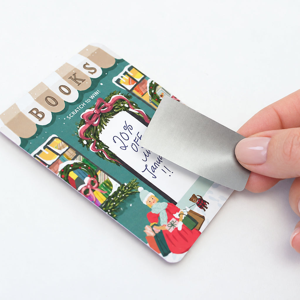 100 Customer Scratch Cards - Winter Book Store