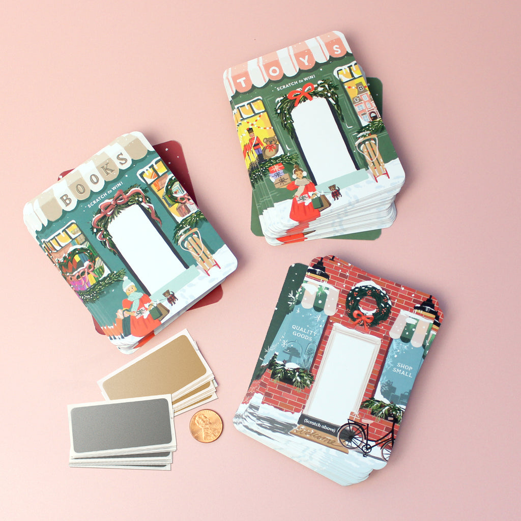 100 Customer Scratch Cards - Winter Book Store