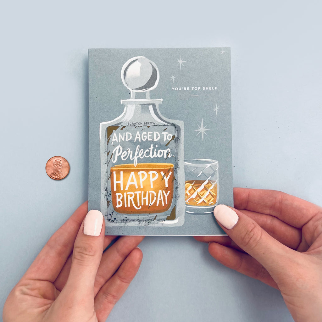 Scratch-off Card - Whiskey/Bourbon Birthday