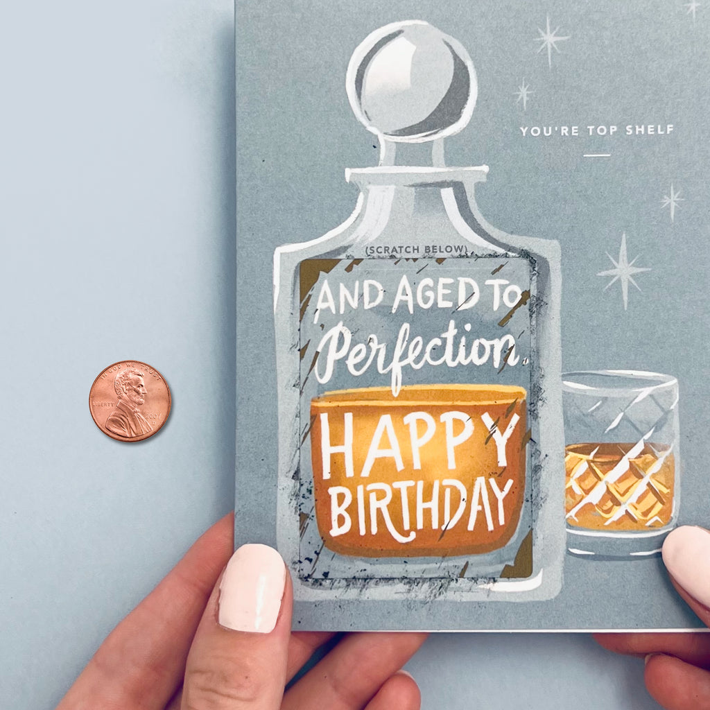 Scratch-off Card - Whiskey/Bourbon Birthday