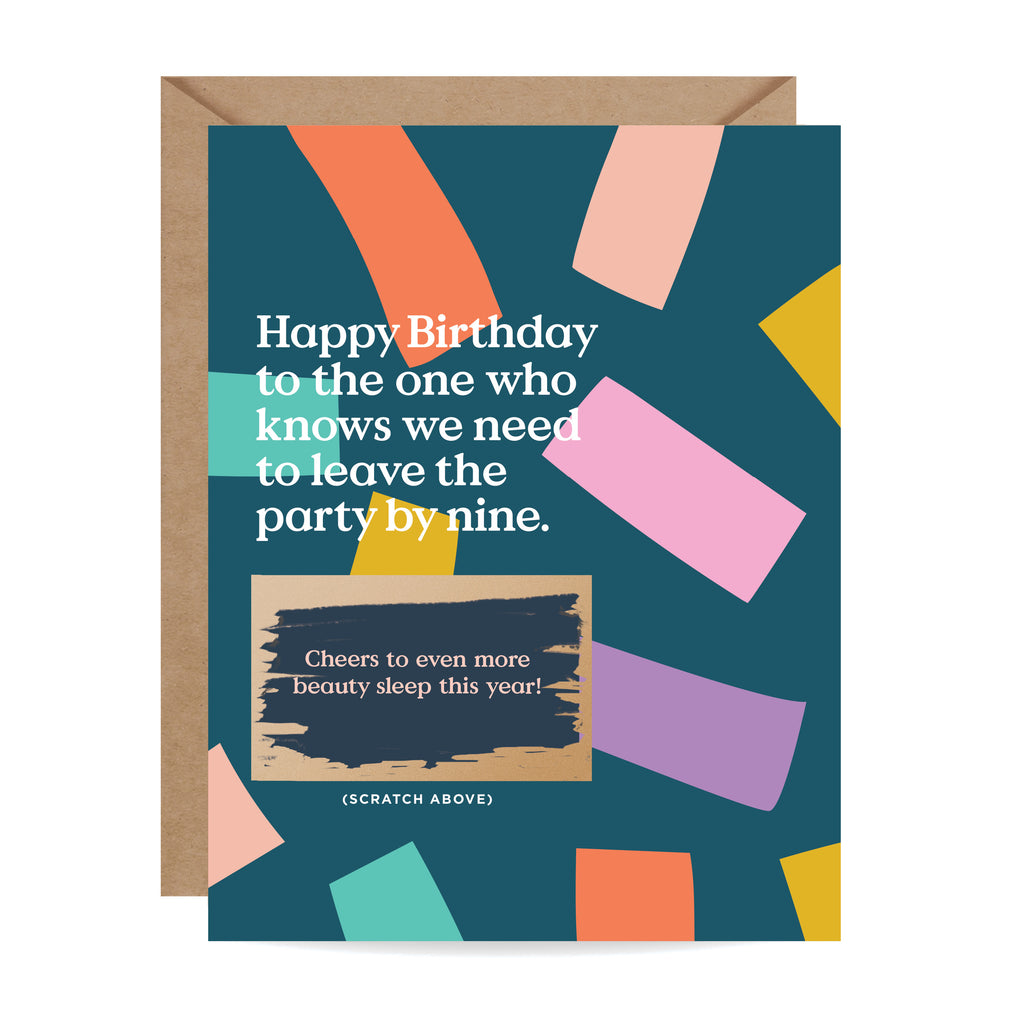 Scratch-off Card - Leave By Nine - Birthday