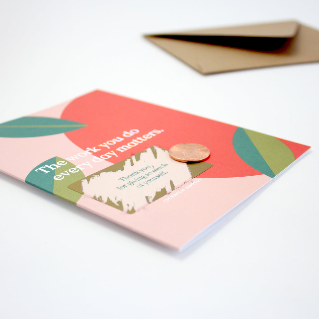 Scratch-off Card - The Work You Do