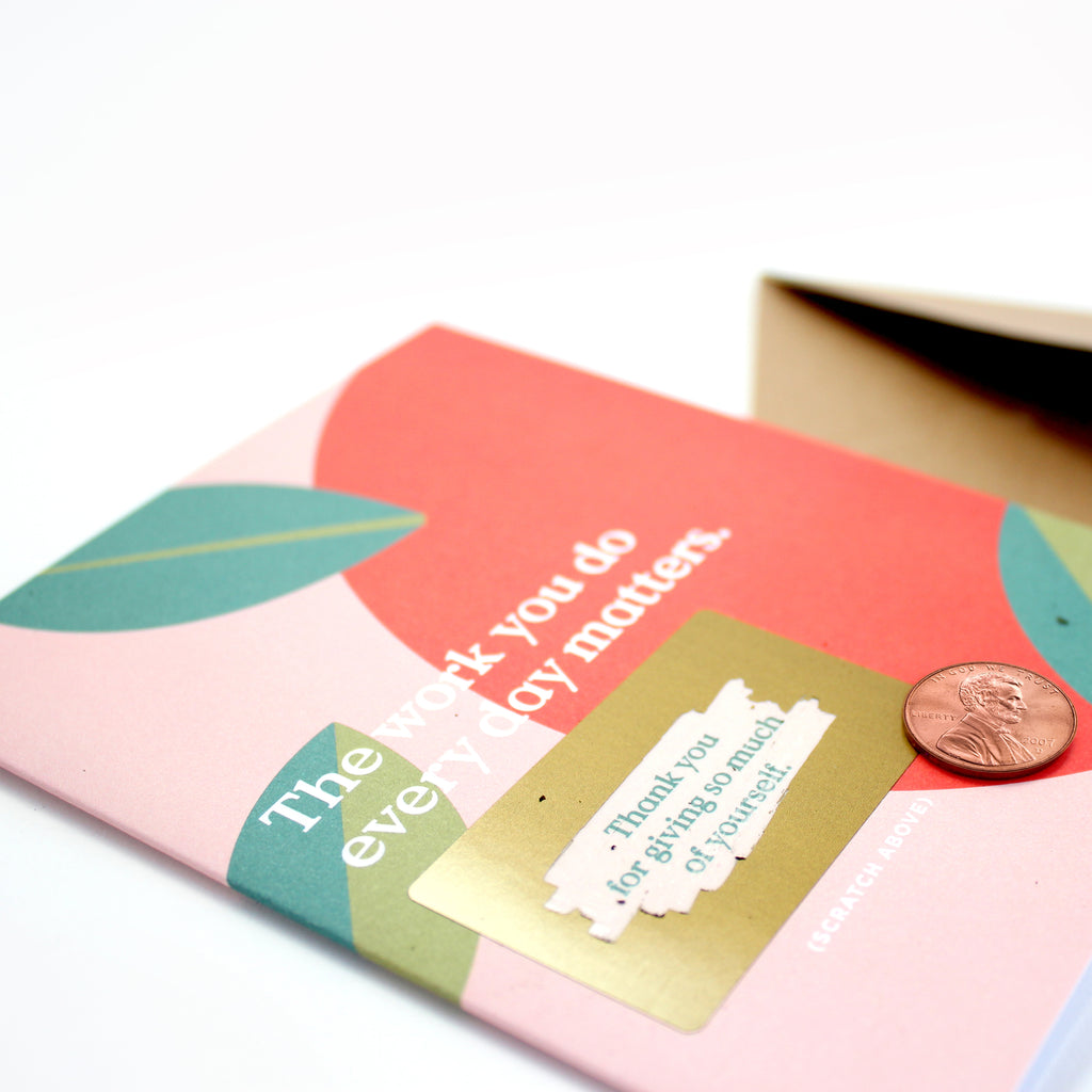 Scratch-off Card - The Work You Do