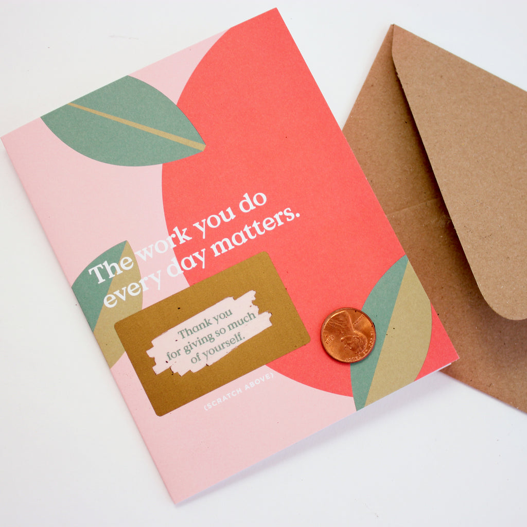 Scratch-off Card - The Work You Do