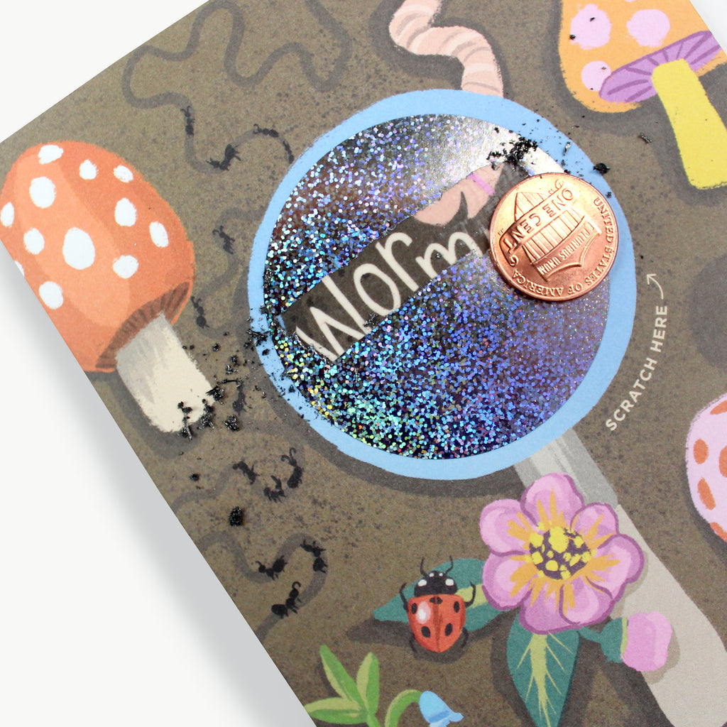 Scratch-off Card - Worm Wishes