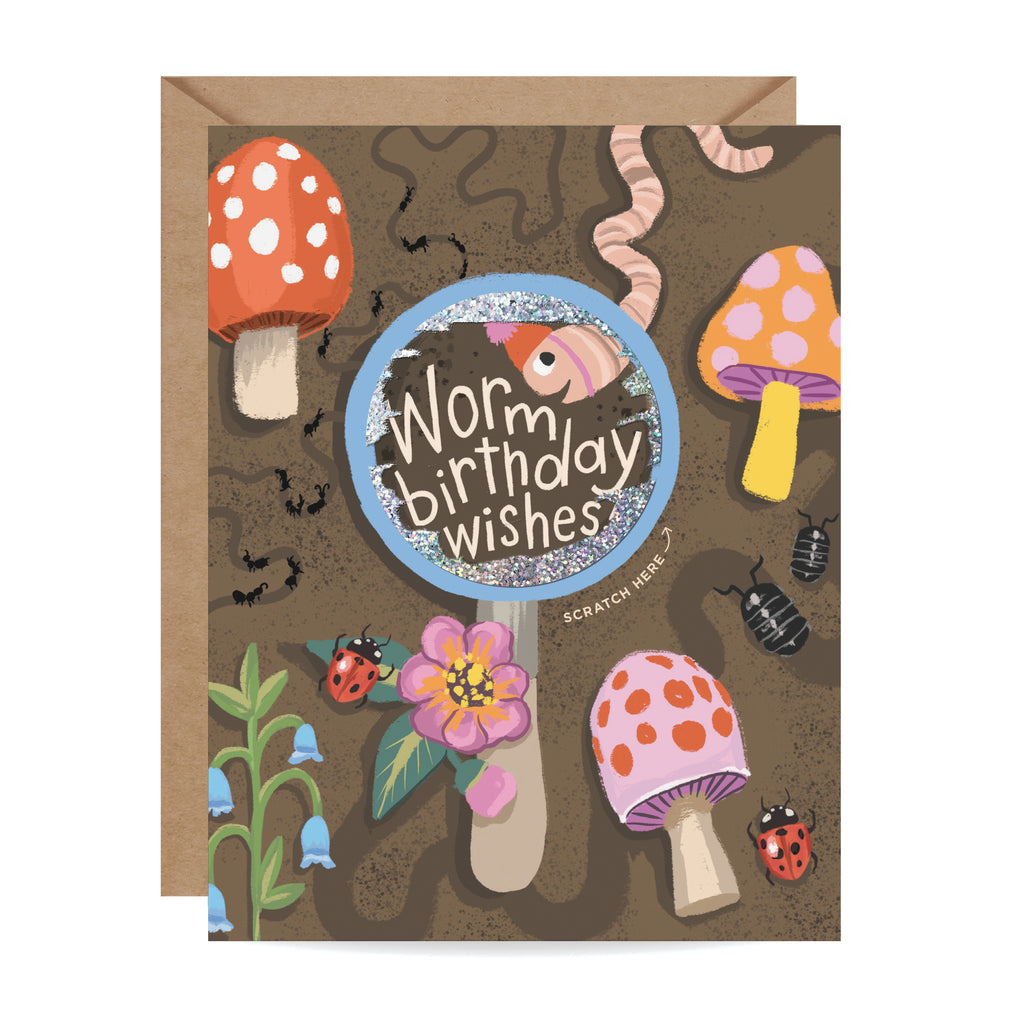 Scratch-off Card - Worm Wishes