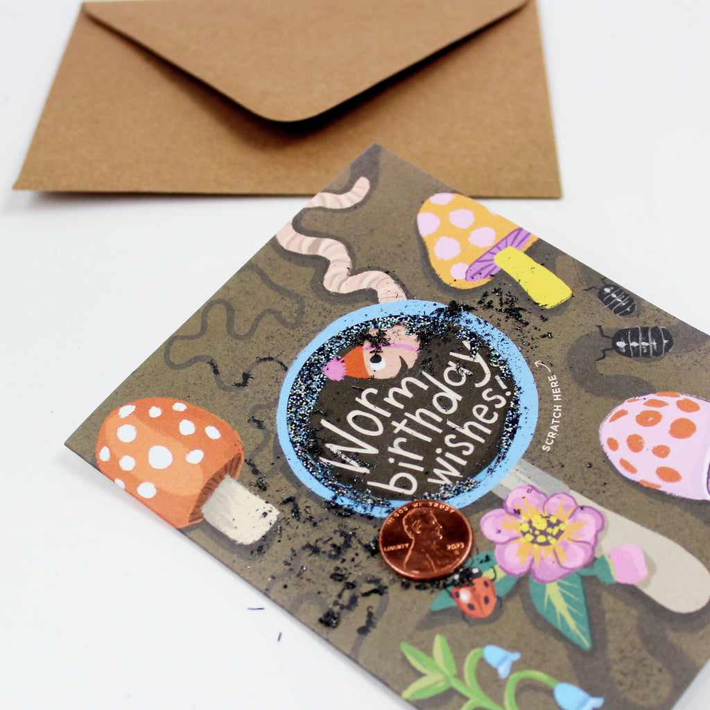 Scratch-off Card - Worm Wishes