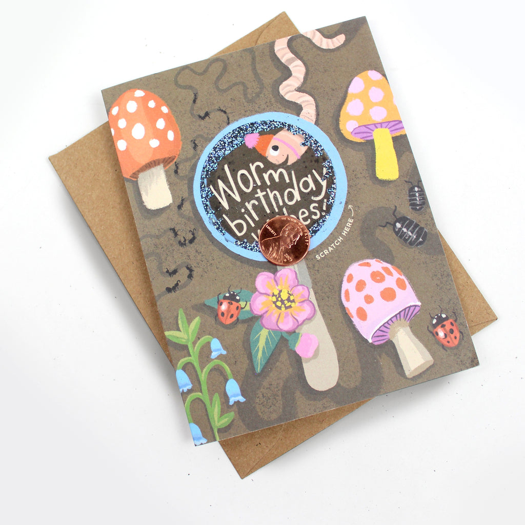 Scratch-off Card - Worm Wishes