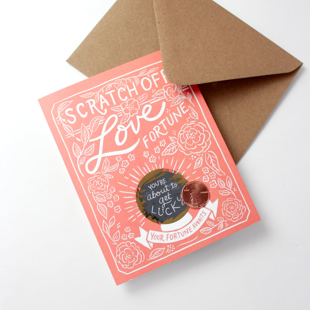 Scratch-off Fortune Card - Get Lucky