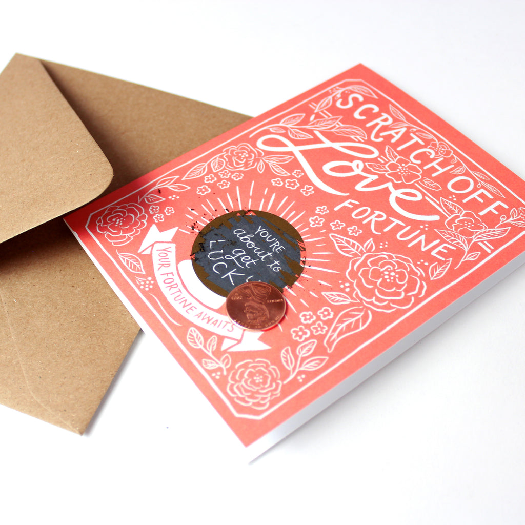 Scratch-off Fortune Card - Get Lucky