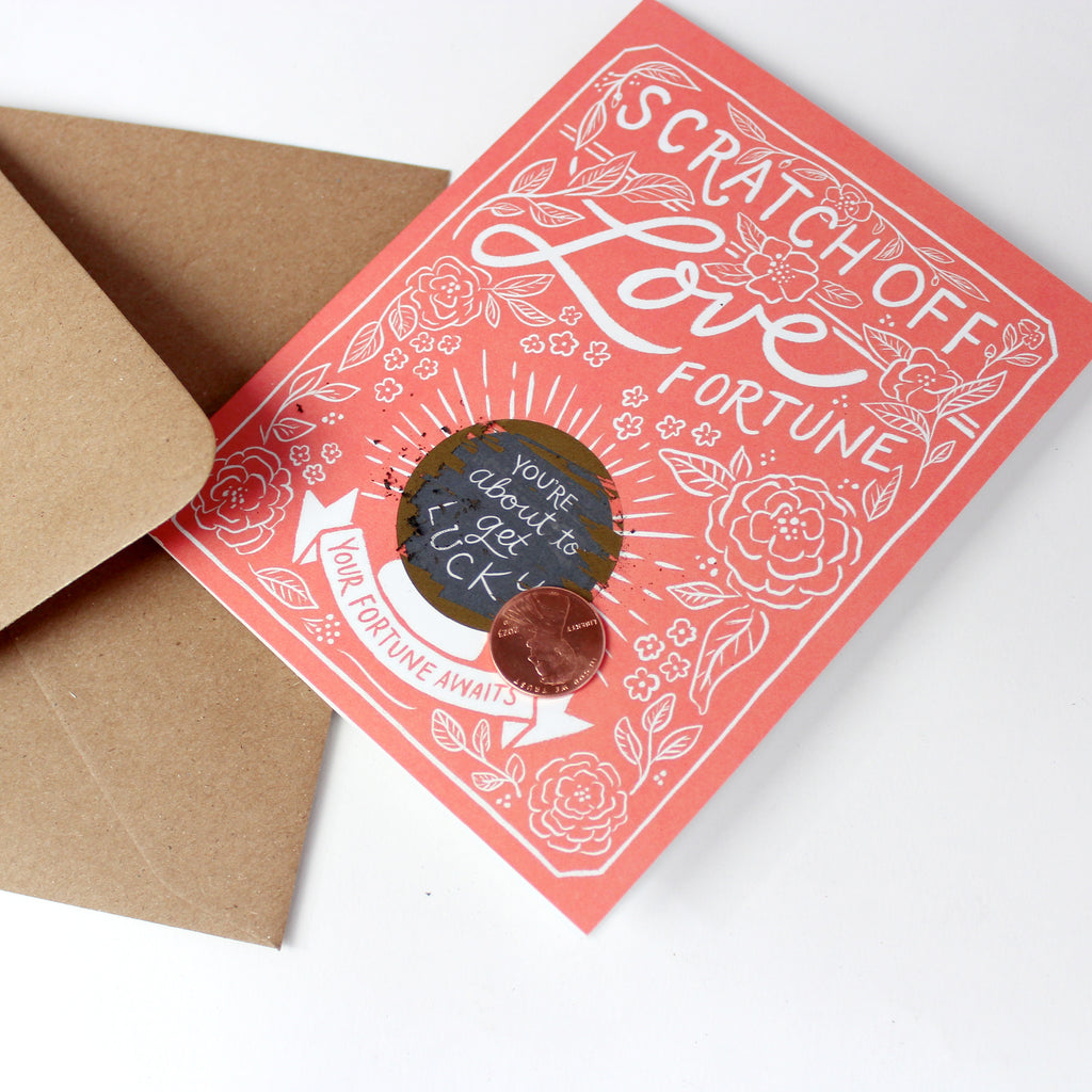 Scratch-off Fortune Card - Get Lucky