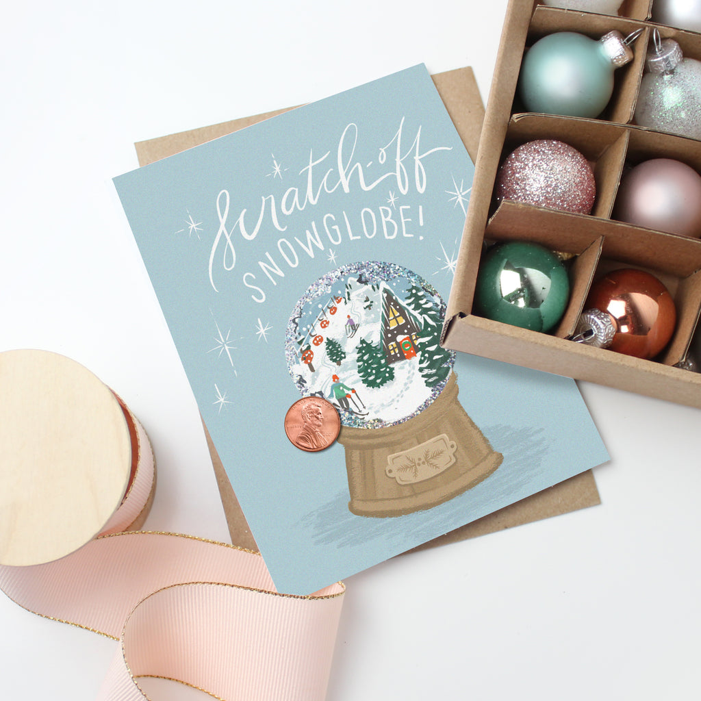 Scratch-off Card - Snow Globe Alpine