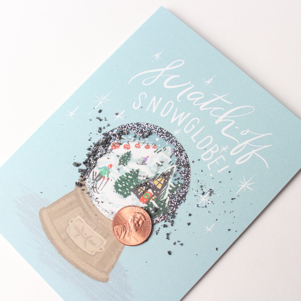 Scratch-off Card - Snow Globe Alpine
