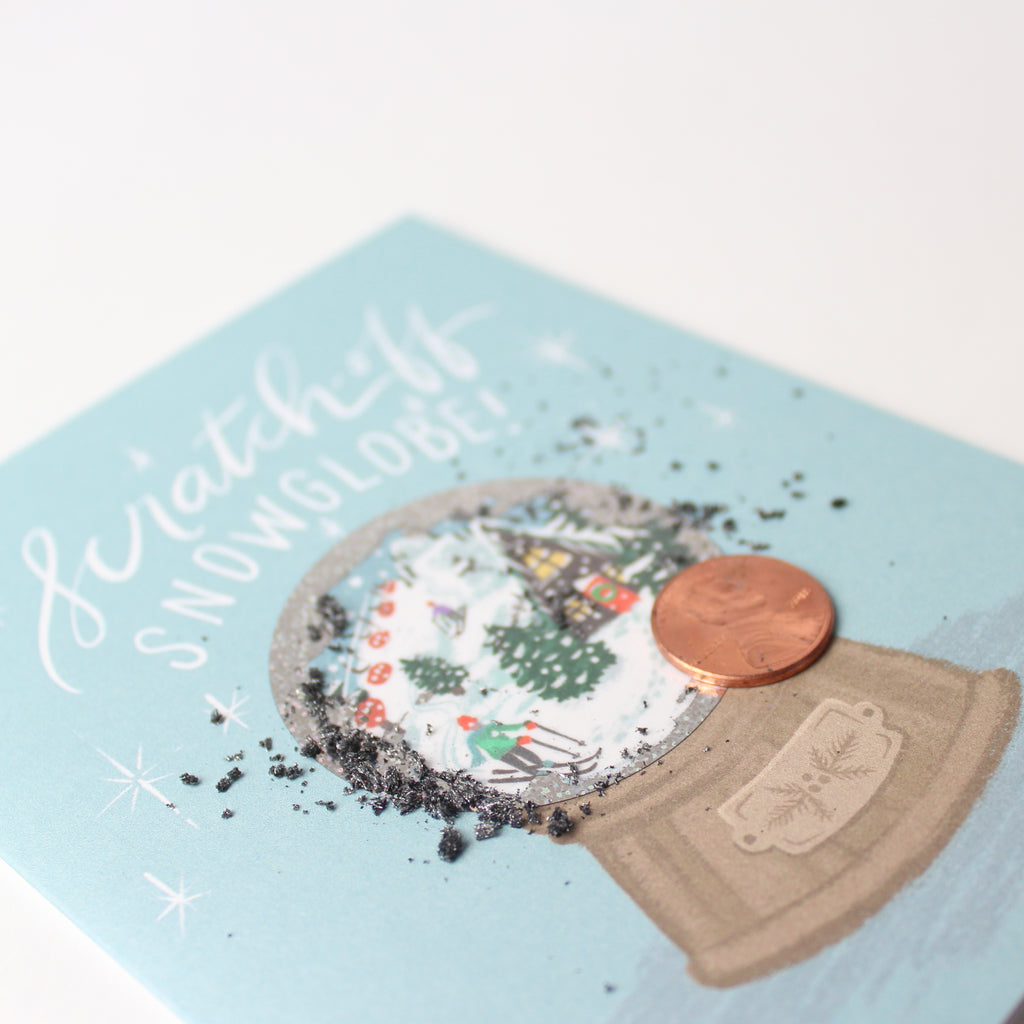Scratch-off Card - Snow Globe Alpine