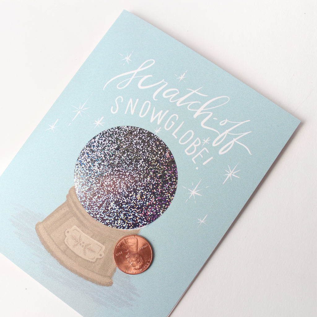 Scratch-off Card - Snow Globe Alpine