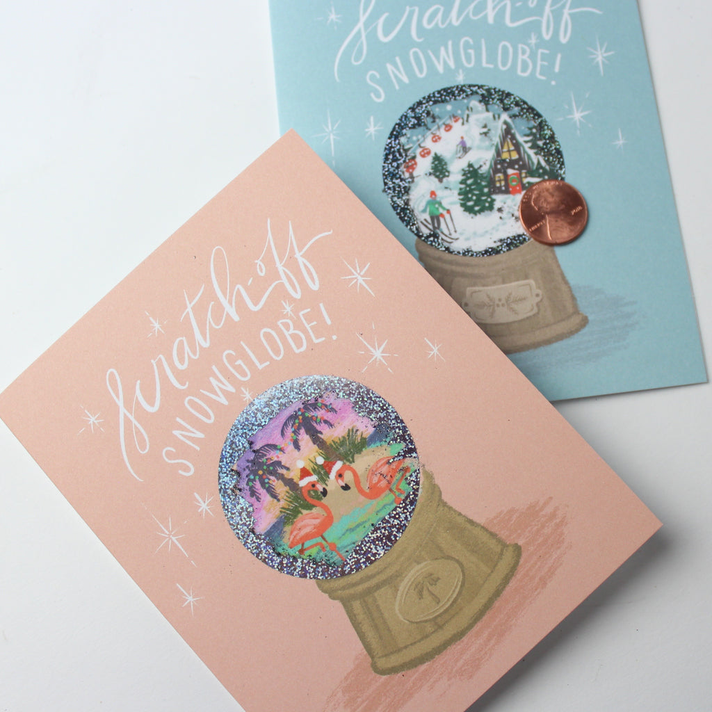 Scratch-off Card - Snow Globe Alpine