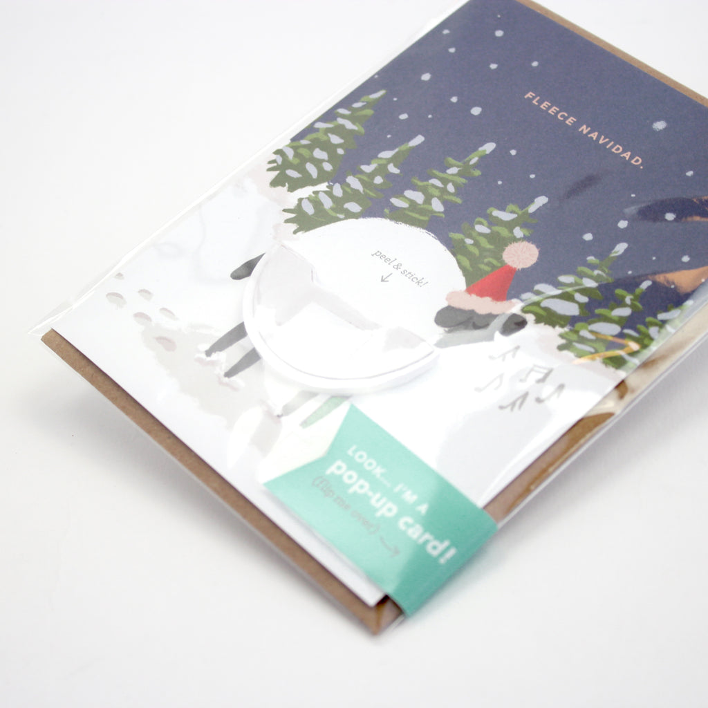 Pop-up Card - Fleece Navidad - Holiday