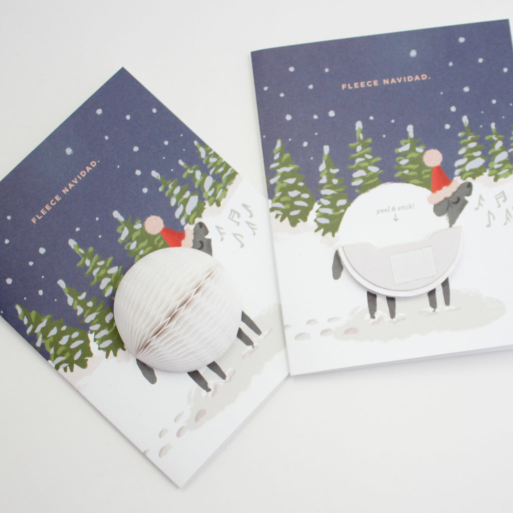 Pop-up Card - Fleece Navidad - Holiday