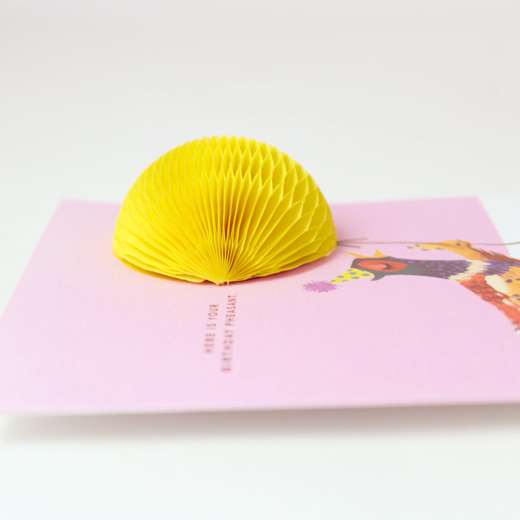 Pop-up Card - Birthday Pheasant