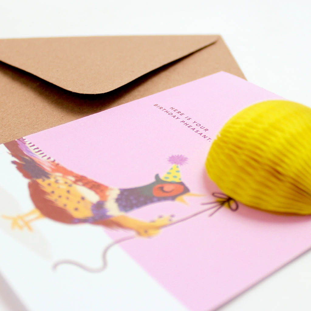 Pop-up Card - Birthday Pheasant