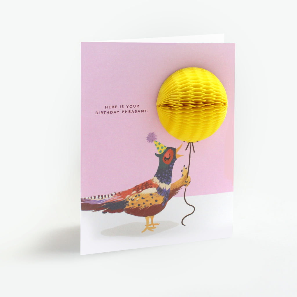 Pop-up Card - Birthday Pheasant