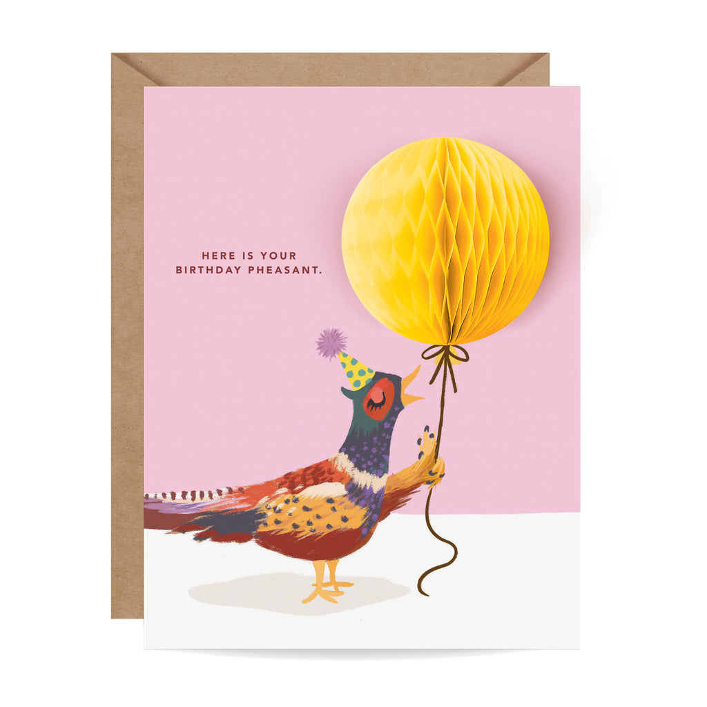 Pop-up Card - Birthday Pheasant