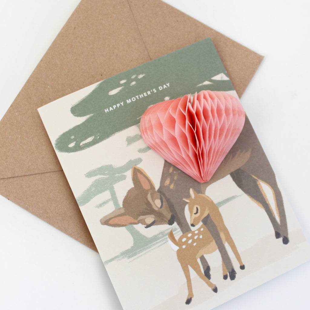 Pop-up Card - Mother Deer - Mother's Day