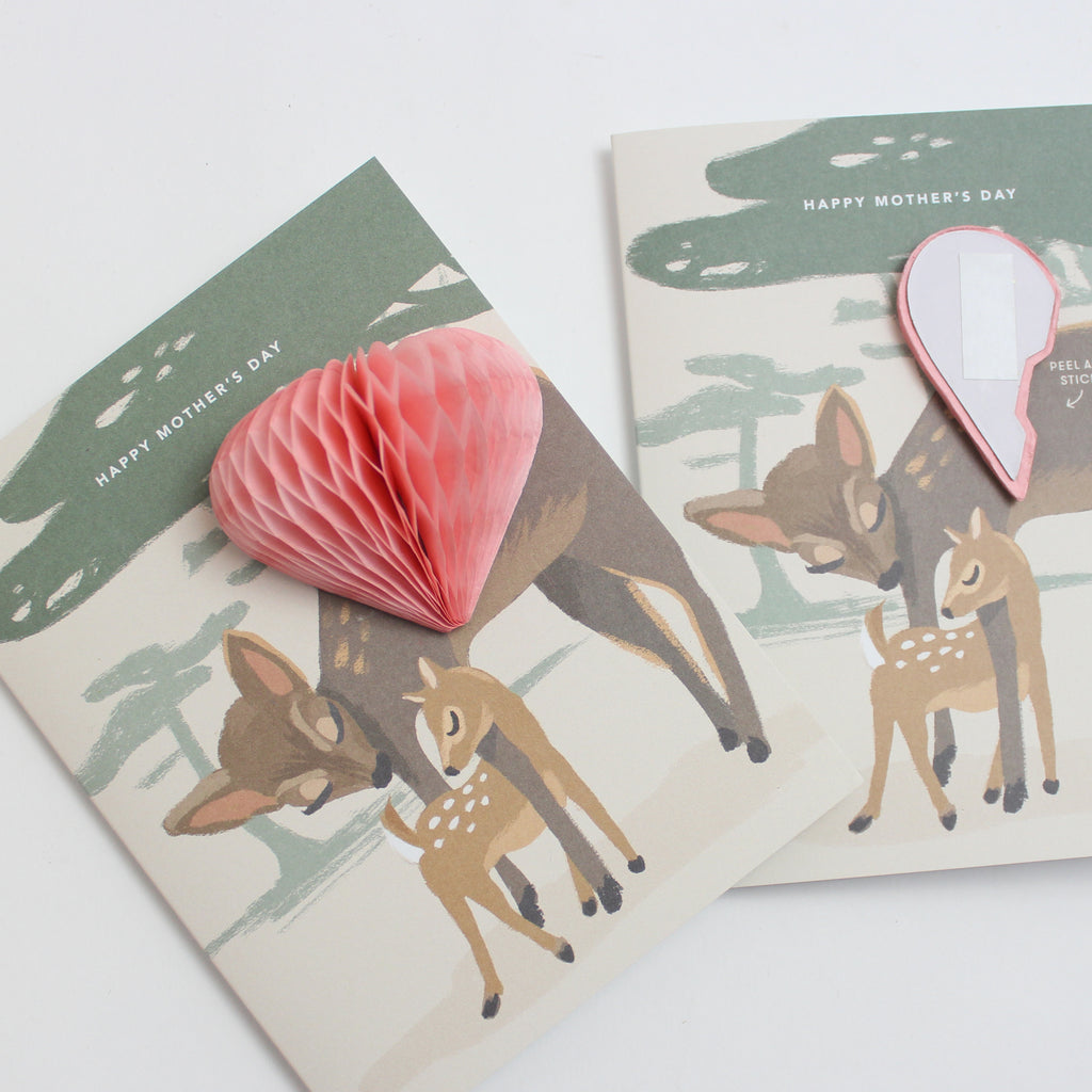Pop-up Card - Mother Deer - Mother's Day