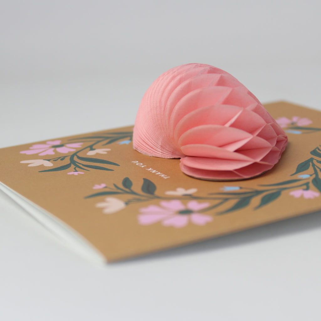 Pop-up Card - Folk Heart - Thank You