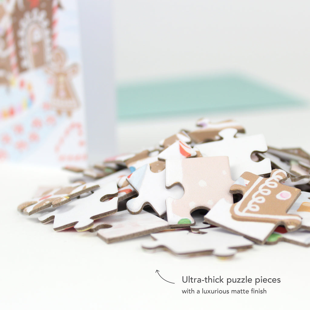 Puzzle Card - Gingerbread House