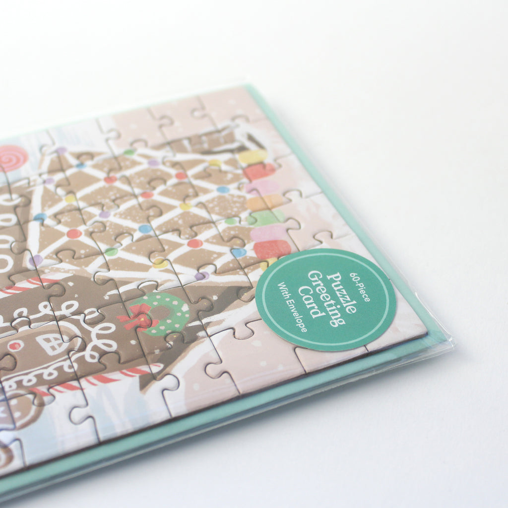 Puzzle Card - Gingerbread House