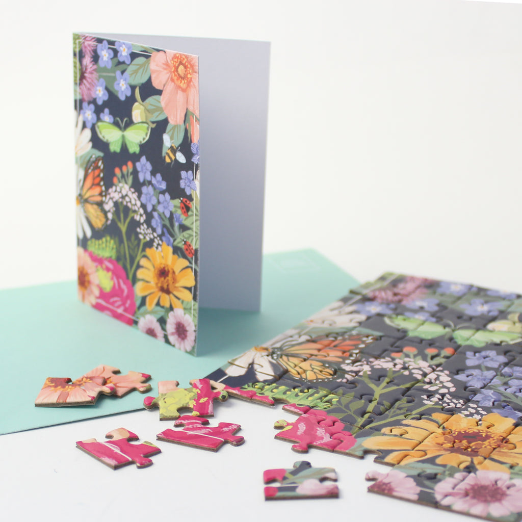 Puzzle Card - Pollinator Garden