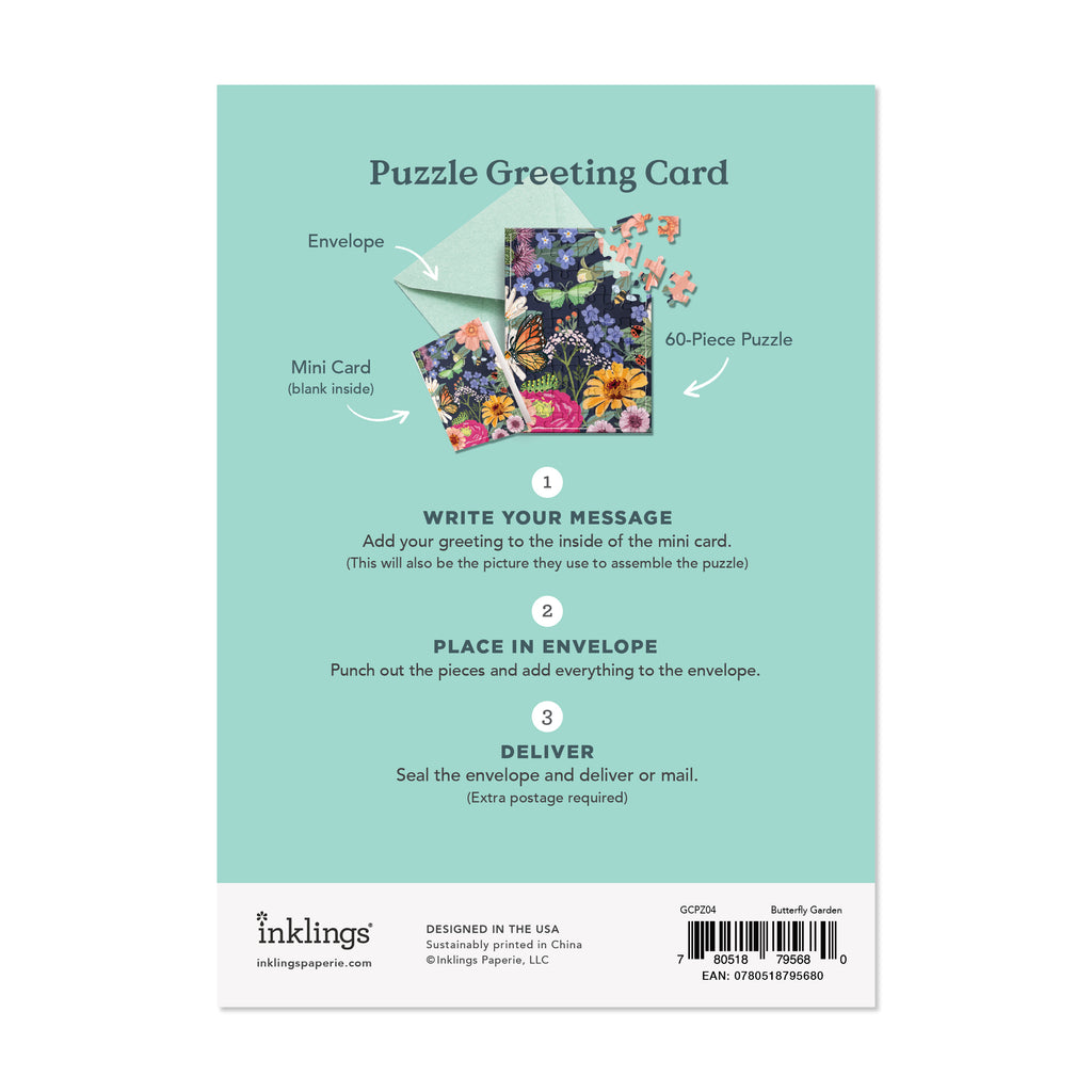 Puzzle Card - Pollinator Garden
