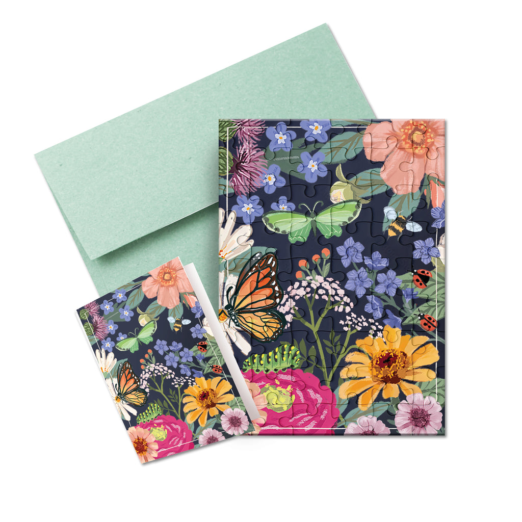 Puzzle Card - Pollinator Garden