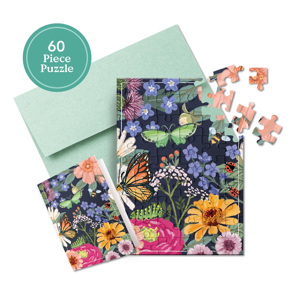 Puzzle Card - Pollinator Garden